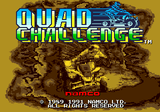 Заставка игры Quad Challenge
